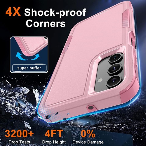 For Samsung Galaxy A03s A13 5G A14 Case Phone Cover Shockproof + Tempered Glass - Picture 30 of 49