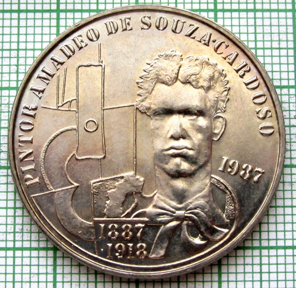 PORTUGAL 1987 100 ESCUDOS Amadeo de Souza Cardoso - Expressionism Cubism Painter - Image 3 of 4