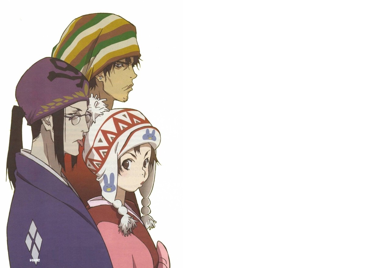Anime samurai champloo mugen simple background white hat