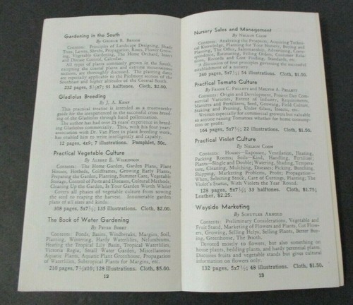 Putnam Bookstore DELAMARE GARDEN BOOKS Catalog circa 1935 - Picture 3 of 4
