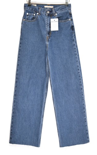 Levis Vita Alta Loose Jeans Taglia 6 Gamba Larga da Donna Larghi Blu  Premium W25 L28 | eBay