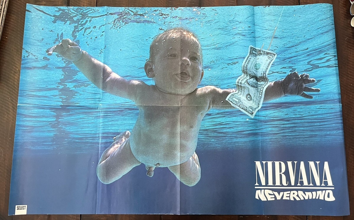 NIRVANA NEVERMIND POSTER 1992 Original 36x23.5 Select