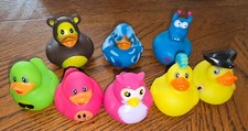 rubber ducks, set of 8. 8 for all.