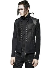 Men's Steampunk Military Uniform Vest Costume