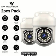 WiFi Security Camera System Smart Outdoor Night Vision Cam for Home