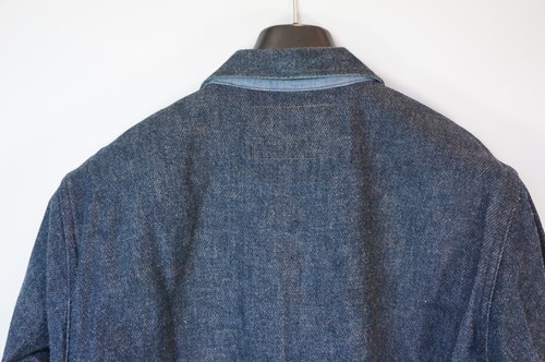 GIACCA CAMICIA COME NUOVA | $425 MISTER FREEDOM DENIM SPAZZOLATO MARE TERRA ARIA 40 MEDIUM - Foto 18 di 19