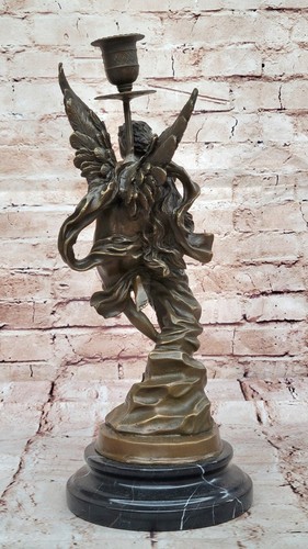 Figura de bronce griega firmada Jean Debut Eros y psique - Imagen 5 de 10
