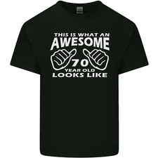 70th Birthday 70 Year Old This Is What Mens Cotton T-Shirt Tee Top
