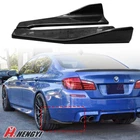 Gloss Black Rear Bumper Side Skirt Splitter Fit 2011-17 BMW F10 5 Series & M5