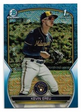 2023 BOWMAN CHROME PROSPECTS BLUE MOJO REFRACTOR #BCP-229 KEVIN EREU 076/150
