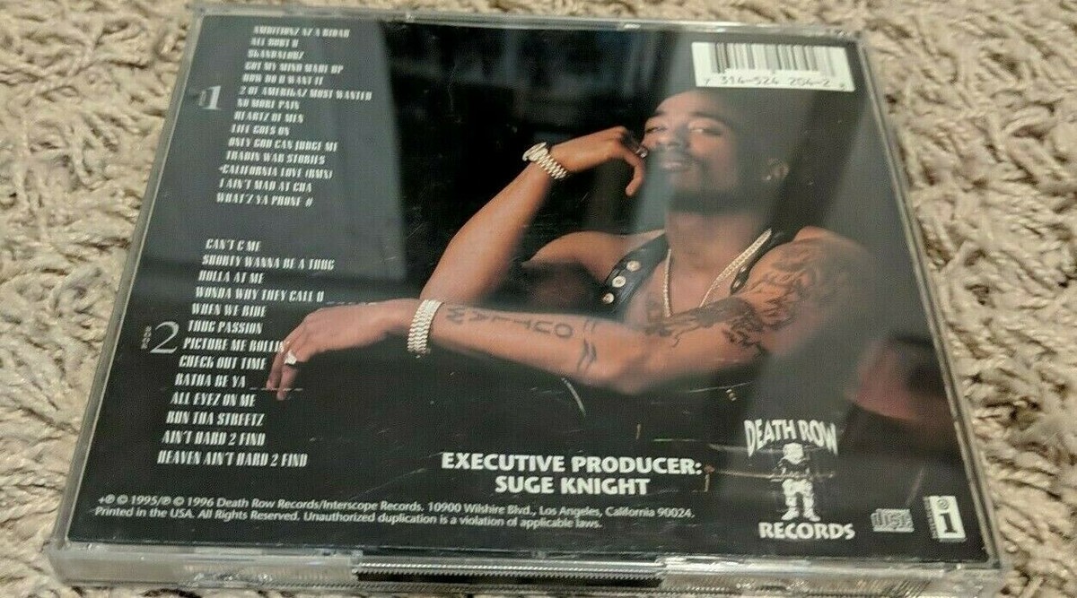2PAC All Eyez On Me 1995 ORIGINAL FIRST PRESS! Death Row Tupac