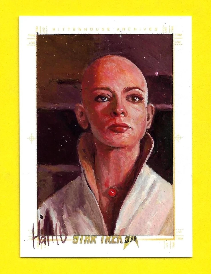 2017 Star Trek 50th Anniversary Ilia Sketch by Artist Charles Hall - Image 3 of 3