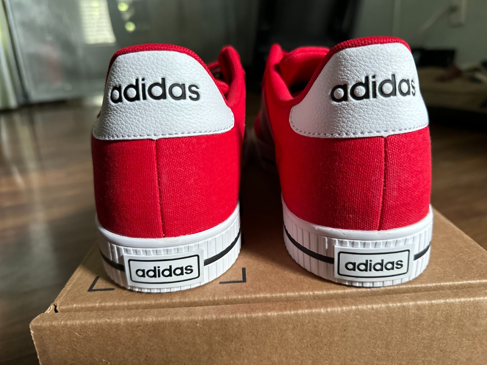 RARE Adidas Men's Daily 3.0 Skate Shoe ScarletWhiteBlack Size 11.5