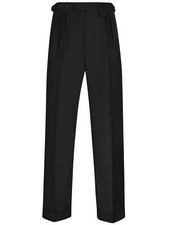 1940s 1950s Retro Midcentury Vintage Style Black Fishtail Trousers