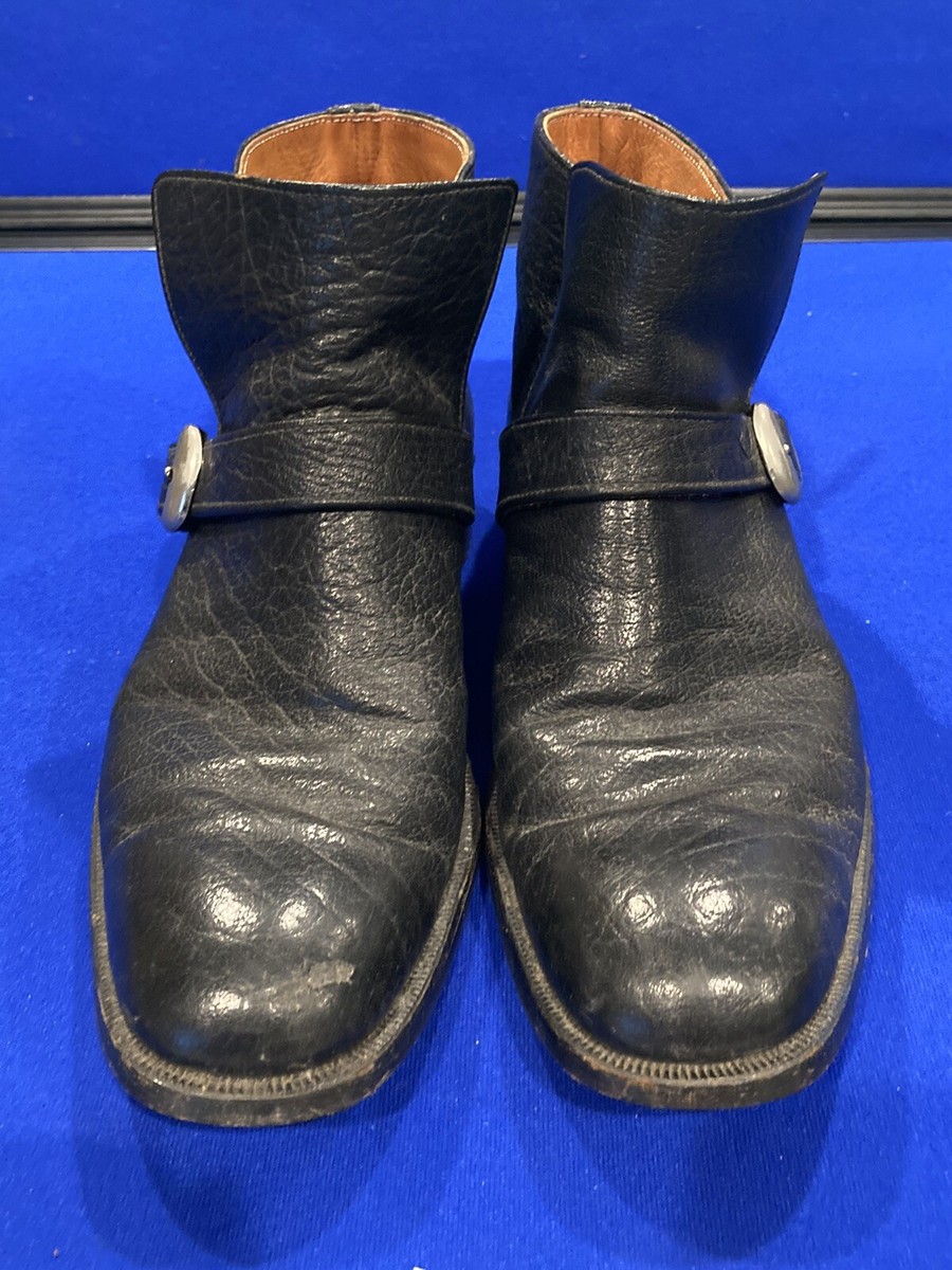 Vintage LeeKee Kowloon Pebbled Leather Boots Size 10-10.5M s-l400.jpg main image 2