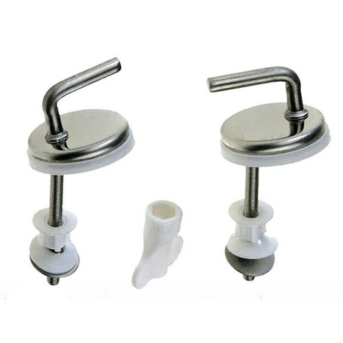 2X Toilet Cover Hinges Top Fix Toilet Seat Fittings Quick Release