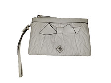 Simply Vera / Vera Wang White Wristlet with Decorative Bow