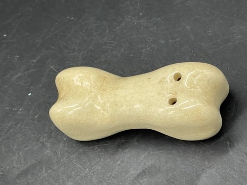 Scuoti sale in ceramica con osso bianco metà secolo - Foto 7 di 9