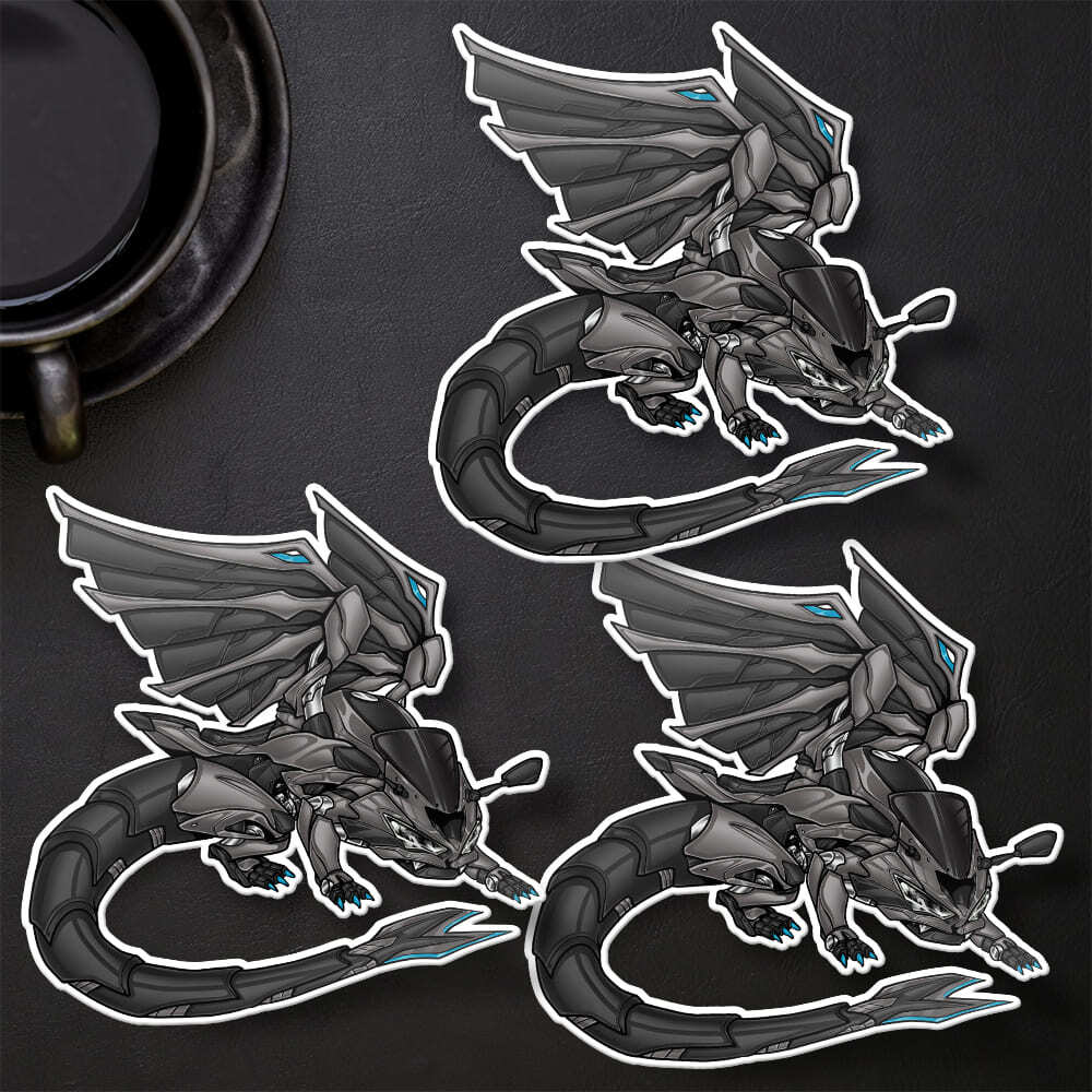 dasein ステッカー プリクラ Kawasaki ZX-6R Ninja 2019-2023 Stickers - Set of 3 KissCut