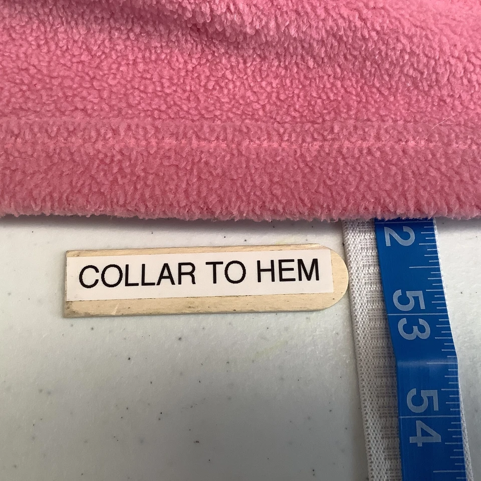 Bata vintage Stan Herman para mujer M rosa mimoso polar abrigo con cremallera bolsillos Foto 4 de 4