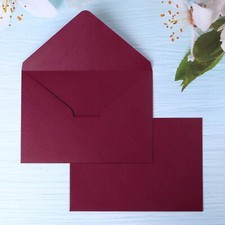 50 PCS/Pack A7 Envelopes 5.25 x 7.5'' Shiny Burgundy Envelopes 5x7 envelopes ...