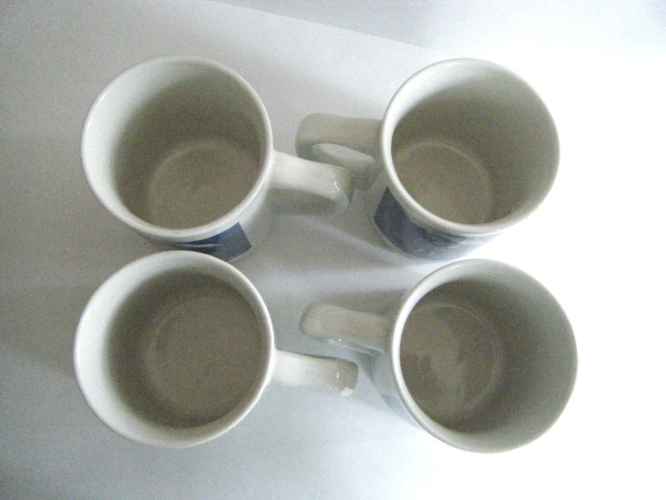 Morton Salt Set Of Four Vintage Ads Coffee Mugs Cups Excellent - Image 3 of 3