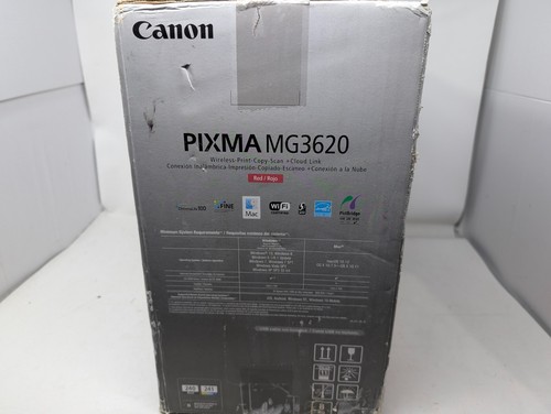 NEW NEW NEW Canon PIXMA MG3620 Wireless All-In-One Printer Red New Open Box (UX) - Picture 11 of 14