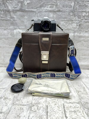 MINOLTA XG1 35 mm Film Camera Lot With Minolta MD ROKKOR-X 45mm f