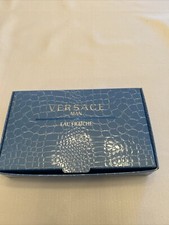 3 Pcs Versace Eau Fraiche Mini Set .17oz/5ml Edt Splash For Men New In Box