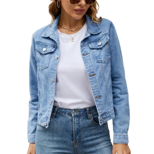Casual Denim Jacket for Women – Stylish and Versatile All-Season Layer