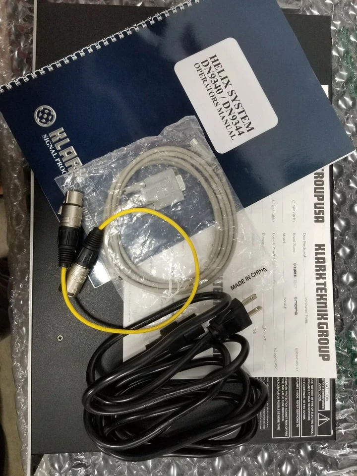 Klark Teknik Helix DN9344 Expansion Unit w/ Multi Equalizers & Delays - Image 2 of 4