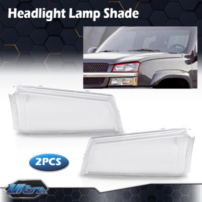 Fit For 2003-07 Chevy Silverado Clear Headlight Replacement Lens
