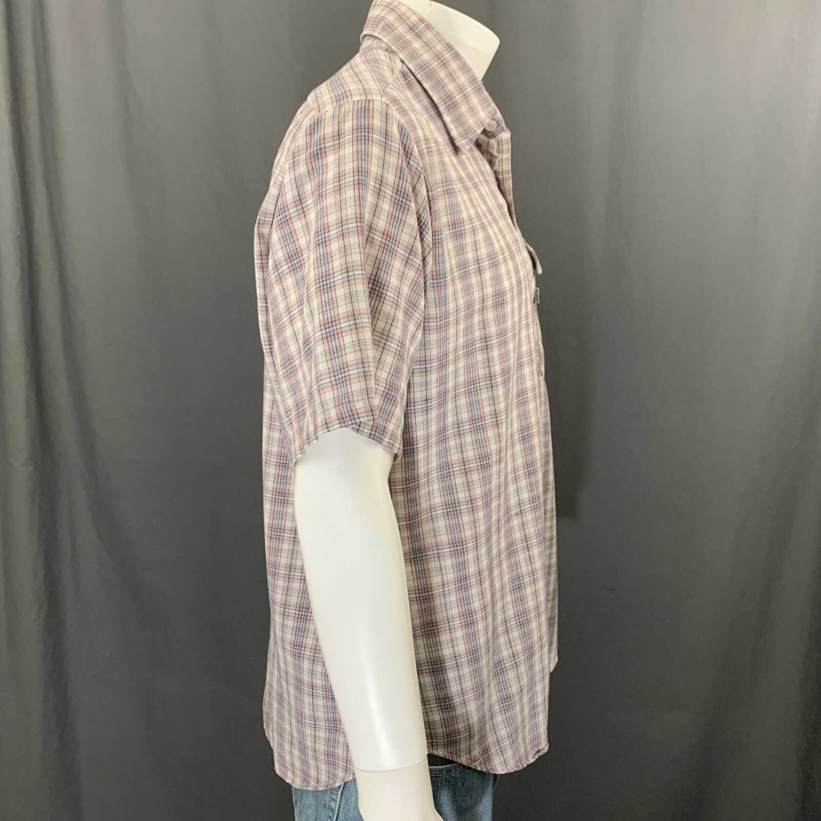 Levi’s Strauss Multi-Colored Plaid Button Front S… - image 6