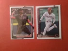 Elly De La Cruz 2024 Bowman RC #22 & James Woods 2025 Topps Rookie #181