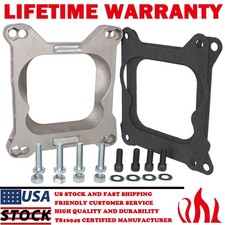 Carburetor Adapter 4bbl Kit To Quadrajet Q-jet Spread Bore Square Aluminum 1932