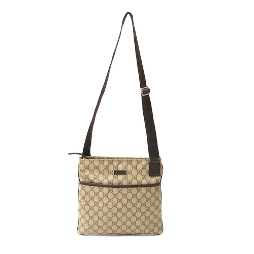 Sac à bandoulière GUCCI GG Supreme 141626 sac bandoulière toile cuir bei