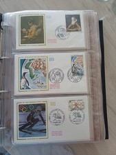 84 enveloppes FDC / SOIE  1er jour de 1972 sous plastique