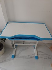Kids Desk and Chair Set Height Adjustable Study Table W/ Storage