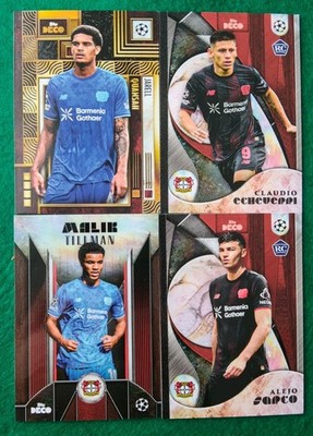 Topps Deco UCL 2024/25 Bayer Leverkusen RC Lot 4x Alejo Sarco Echeverri Tillman