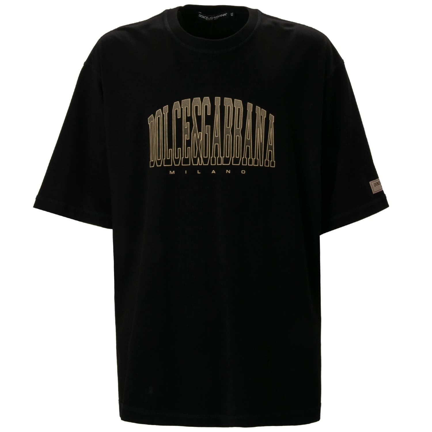 DOLCE & GABBANA DG Logo Milano Patch Oversize Cotton T-Shirt XL XXL 3XL