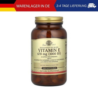 Solgar, Vitamin E, D-Alpha-Tocopherol + D-Gamma-, D-Delta- & D-Beta-Tocopherol,