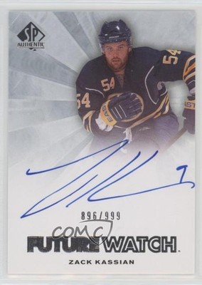 2011-12 SP Authentic Future Watch 896/999 Zack Kassian #279 Rookie Auto RC 05u8