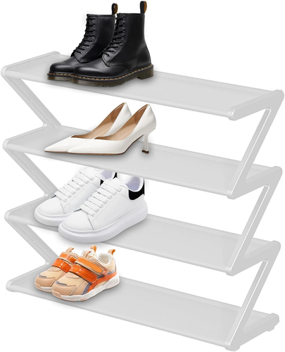 Scarpiera Angolare, Multi Livello Forma Di Z, Organizer per Scarpe Forma Di Z, S - Foto 11 di 12