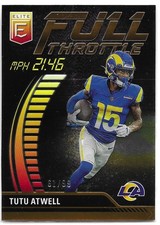 2023 Donruss Elite #FT-TA Tutu Atwell Full Throttle Orange #/99