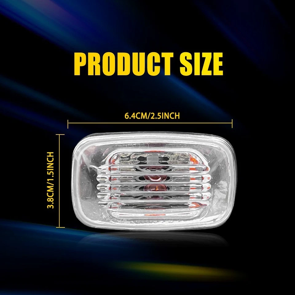 2 Pair Side Light Turn Signal Indicator for Nissan Patrol Y61/GU (2004-2016) - image 3 of 4
