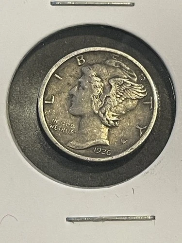 VG+ 1926-D Mercury 90% Silver Dime X2770