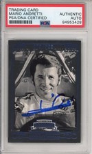 2008 Press Pass Legends 372/599 Mario Andretti PSA DNA COA Autograph F1 Signed