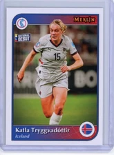 2025 TOPPS MERLIN EURO WOMENS SOCCER NATIONAL DEBUT BASE KATLA TRYGGVADOTTIR