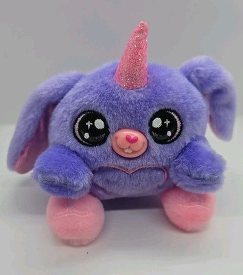 ZURU Rainbocorns BUNNYCORN FLOPSY Plush Surprise Purple Heart Stuffed Toy