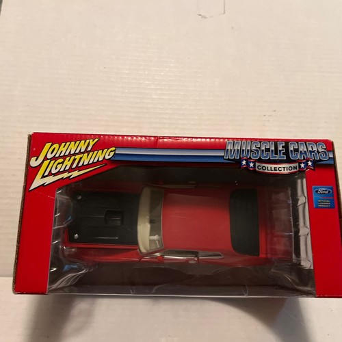 1970 Ford Torino Cobra Die Cast Model By Johnny Lightning 1:24 Scale Red - Picture 2 of 9